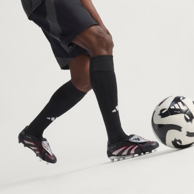 Scarpe da calcio Predator Obsidian Strike con linguetta ripiegata e suola rigida