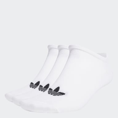 Originals White Trefoil Liner Socks 3 Pairs
