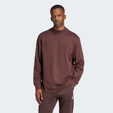 adidas 長袖Tシャツ スポーツウェア 長袖ウェア ブラウン