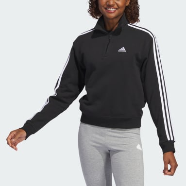 Adidas Neo Women's Medium Crewneck Sweatshirt, Two Tone Heather Gray 3  Stripes