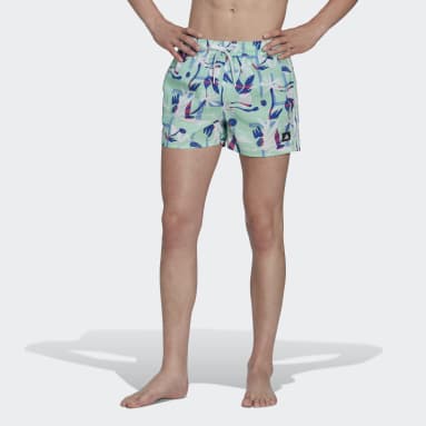 Short de bain Seasonal Floral CLX Very Short Length Turquoise Hommes Sportswear