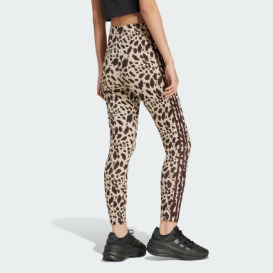 Essentials 3-Stripes Animal Print Leggings