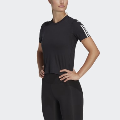 Dames Fitness En Training Train Essentials Train Katoenen 3-Stripes Crop T-shirt