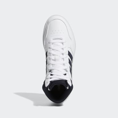 Women's Essentials White Hoops 3.0 Mid Classic Shoes