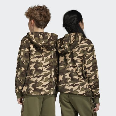 Buzo con Capucha Camo Beige Niño Originals