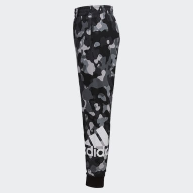 Children Sportswear Black Core Camo Allover Print Joggers