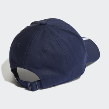 Sportswear Baseball 3-Streifen Twill Kappe Blau