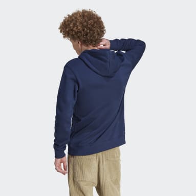 Sudadera con Gorro Adicolor Classics Trifolio Azul Hombre Originals
