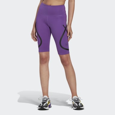 Women adidas by Stella McCartney Purple adidas by Stella McCartney TruePace Running Bike Tights