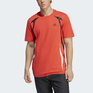 Colourblock T-skjorte Rød