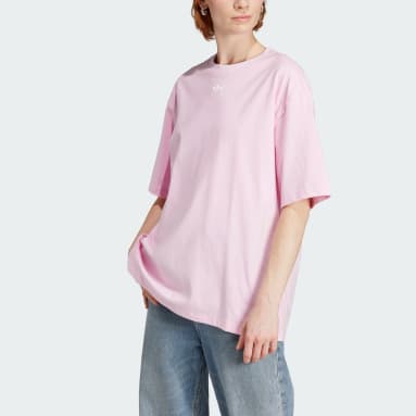 Camiseta Adicolor Essentials Rosa Mujer Originals