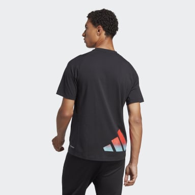 T-shirt da allenamento Train Icons 3 Bar Logo Nero Uomo Fitness & Training