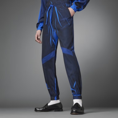 Pantalon de survêtement Blue Version Fabric Block Soccer Bleu Hommes Originals