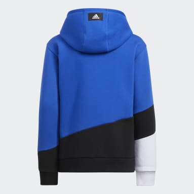 Youth Training Blue Elevated Pullover Fleece Hoodie