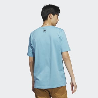 Männer Sportswear adidas Change Through Sports Earth Graphic T-Shirt Blau