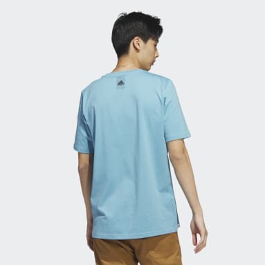 Remera adidas Change Through Sports Earth Estampada Azul Hombre Sportswear