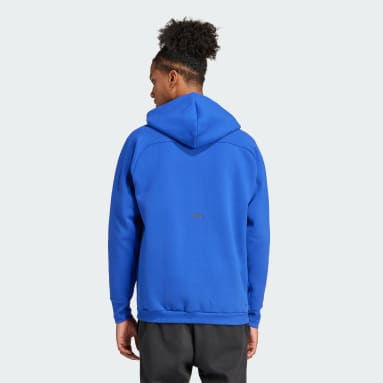 Mænd Sportswear Blå Z.N.E. Premium Full-Zip Hooded træningsjakke