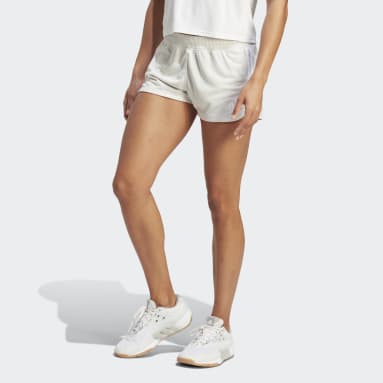 Ženy Cvičení A Trénink šedá Šortky Pacer 3-Stripes Knit
