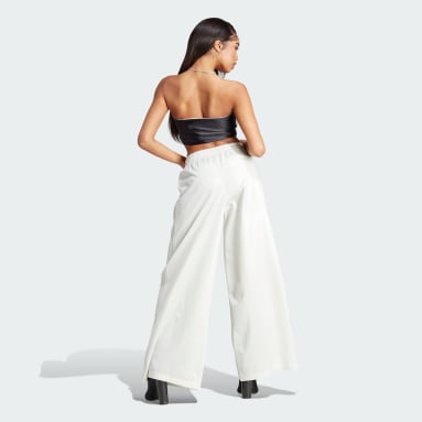 Women originals White 블루 버전 칠레 와이드 레그 팬츠