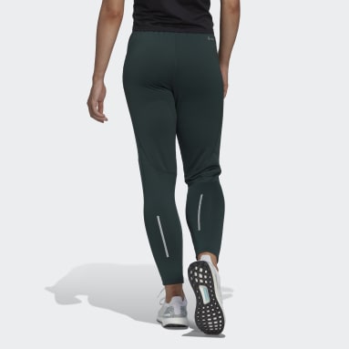 Women's Running Green X-City Fleece Running Pants