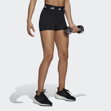Women Gym & Training Black Techfit Short Leggings