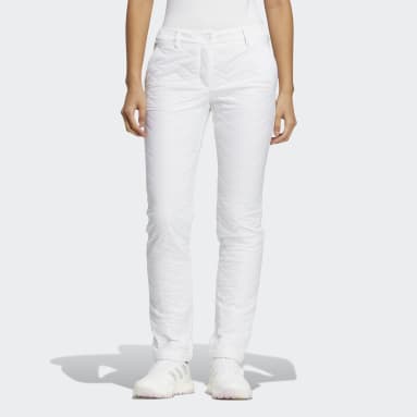 Women Golf White 패디드 팬츠