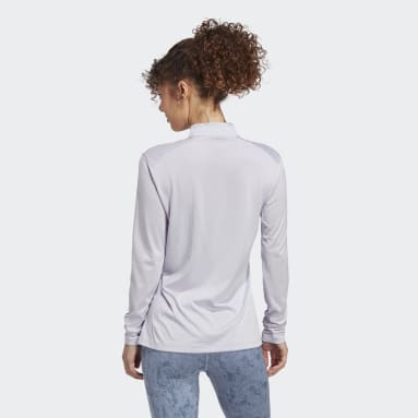 Women TERREX Purple Terrex Multi Half-Zip Long Sleeve Tee