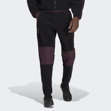 Männer Fußball DFB Lifestyler Fleece Hose Schwarz