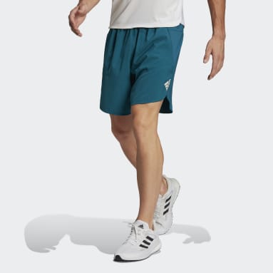 Men Gym & Training Turquoise Designed for Training Shorts