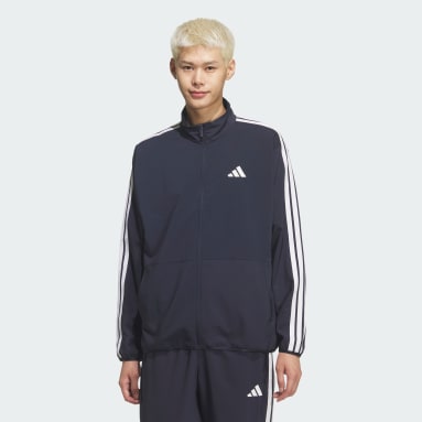 3-스트라이프 레귤러 핏 라이트 우븐 트랙 탑