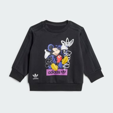 ชุดเสื้อคอกลมและกางเกง adidas x Disney Mickey Mouse สำหรับเด็ก
