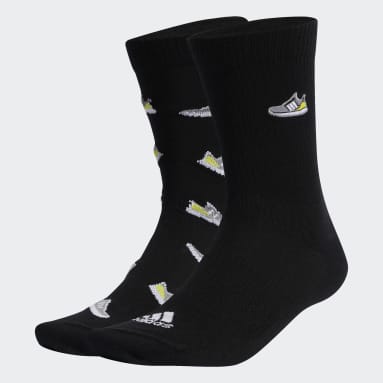 Meias Run x Ultraboost – 2 pares Preto Sportswear