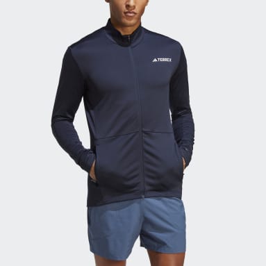 Men TERREX Blue Terrex Multi Full-Zip Fleece Jacket