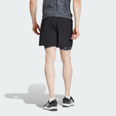 Pantalón corto Power Workout 2-in-1 Negro Hombre Gimnasio Y Entrenamiento