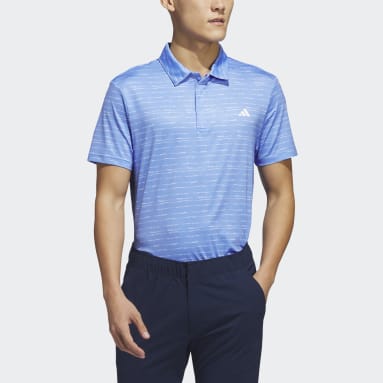Nam Đánh Gôn Áo Polo Golf Khóa Kéo Kẻ Sọc