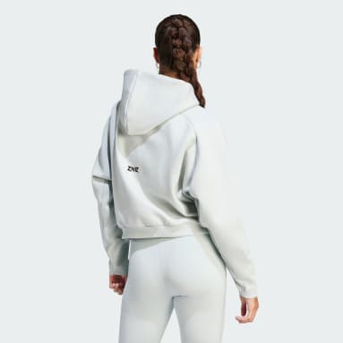Nữ Sportswear Áo Hoodie Khóa Kéo Dọc Thân adidas Z.N.E.
