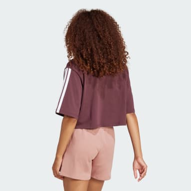 Playera holgada de algodón Essentials 3 Franjas