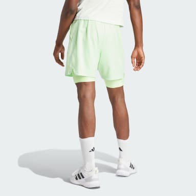 Muži Tenis zelená Souprava šortek Tennis HEAT.RDY Shorts and Inner Shorts
