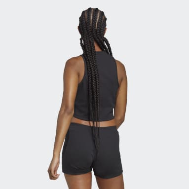 Débardeur côtelé Lounge noir Femmes Sportswear