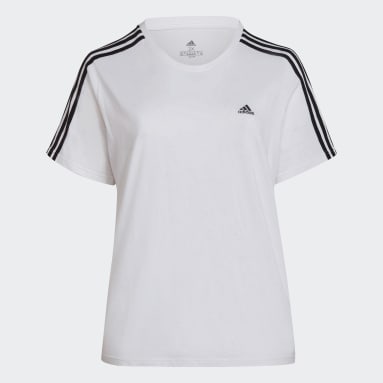 Women Sportswear Essentials Slim 3-Stripes T-Shirt (Plus Size)