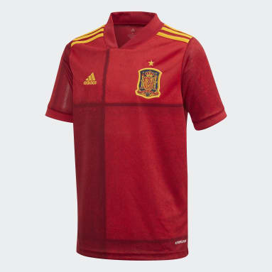 Maillot Espagne Domicile Rouge Garçons Football