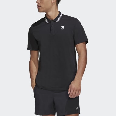 Playera Polo Juventus Negro Hombre Fútbol