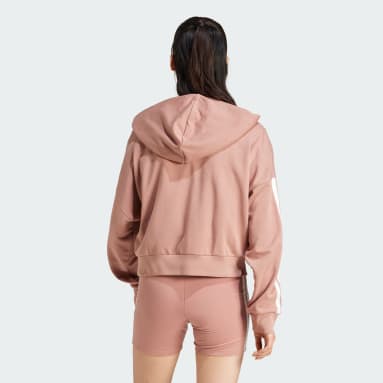 Essentials 3-Stripes French Terry Quarter-Zip Hoodie