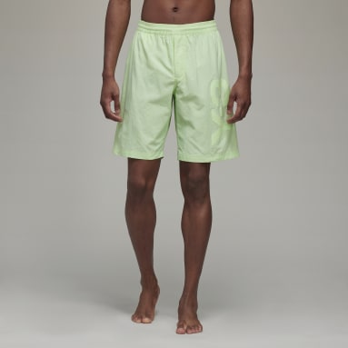 Men's Y-3 Green Classics Swim Shorts - Mid Length