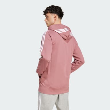 Pink and black adidas hoodie shop
