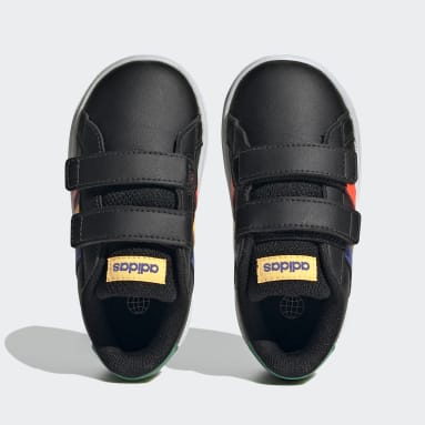 Chaussure à scratch Grand Court Lifestyle Noir Enfants Sportswear