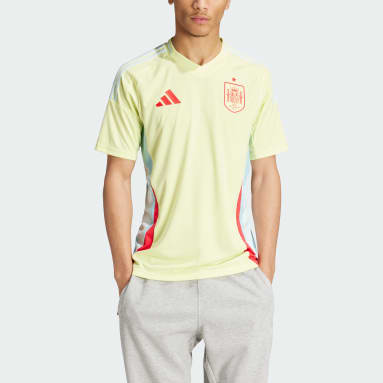 Camiseta segunda equipación España 24 Amarillo Hombre Fútbol