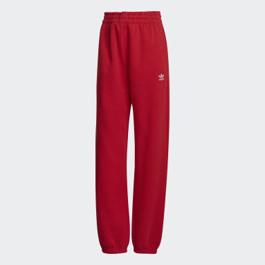 Pantalón Adicolor Essentials Felpa Rojo Mujer Originals