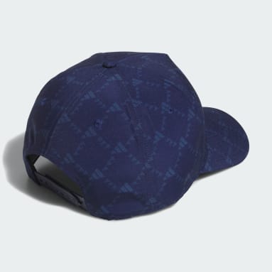 Men Golf Blue Tour 3-Stripes Printed Golf Cap