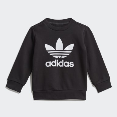 키즈 originals Black 크루 세트